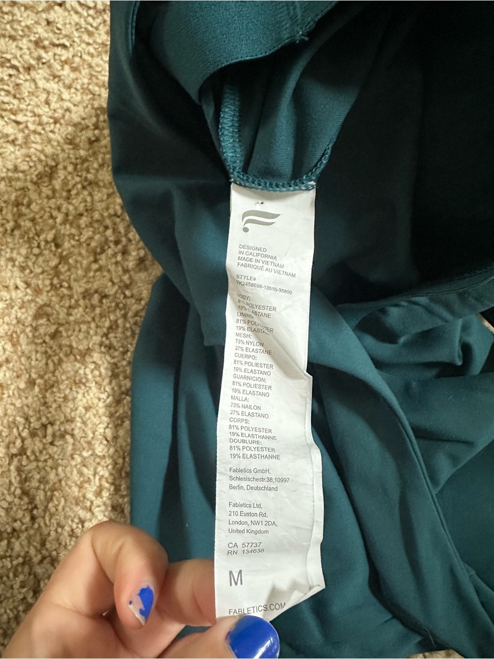 Fabletics Cropped Tank Top - Picture 3 of 3